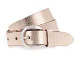 Vanzetti Pelle Cintura 25Mm Belt W70 Light Copper Metallic Color Oro Rosa