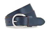 Vanzetti Pelle Cintura 25Mm Belt W70 Dark Blue Metallic