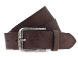 Vanzetti Pelle Cintura 40Mm Leather Belt W85 Dark Brown Marrone