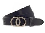 Vanzetti Pelle Cintura 28Mm Leather Belt W105 Black Nero