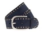 Vanzetti Pelle Cintura 40Mm Leather Belt W95 Marine Blu