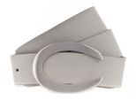 Vanzetti Pelle Cintura 33Mm Leather Belt W75 Light Grey Grigio