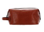 Saddler Pelle Borsa Da Toilette Bond Street Toiletry Bag Midbrown Marrone
