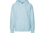 Neutral O63101 | Felpa Con Cappuccio Da Uomo / Felpa Con Cappuccio / 100% Cotone Equosolidale - Colore: Azzurro - Taglia: 3XL