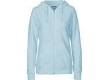 Neutral O83301 | Felpa Con Cappuccio E Zip Da Donna - Colore: Azzurro - Taglia: Xxl