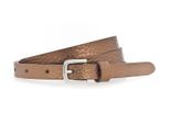 Vanzetti Pelle Cintura Chain Reaction 15Mm Metallic Belt W75 Copper Metallic Bronzo