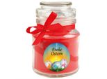 Candela Profumata Come Regalo Di Pasqua (Profumo Di Rosa), Design: Uova Di Pasqua - Candela Come Decorazione Pasquale - 120G. Cera Con Circa 30 Ore Di Combustione