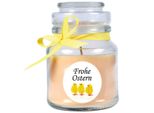 Candela Profumata Come Regalo Di Pasqua (Profumo Di Vaniglia), Design: Pulcino - Candela Come Decorazione Pasquale - 120G. Cera Con Circa 30 Ore Di Combustione