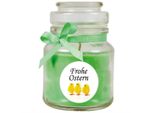 Candela Profumata Come Regalo Di Pasqua (Fragranza Coconut Limes), Design: Pulcino - Candela Come Decorazione Pasquale - 120G. Cera Con Circa 30 Ore Di Combustione