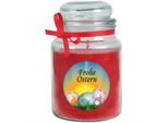 Candela Profumata Come Regalo Di Pasqua (Profumo Di Rosa), Design: Uova Di Pasqua - Candela Come Decorazione Pasquale - 500G. Cera Con Circa 110 Ore Di Combustione