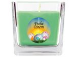 Candela Profumata Come Regalo Di Pasqua (Fragranza Coconut Limes), Design: Uova Di Pasqua - Candela Come Decorazione Pasquale - 190G. Cera Con Circa 50 Ore Di Combustione
