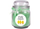 Candela Profumata Come Regalo Di Pasqua (Fragranza Coconut Limes), Design: Pulcino - Candela Come Decorazione Pasquale - 300G. Cera Con Circa 70 Ore Di Combustione