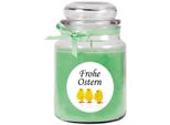 Candela Profumata Come Regalo Di Pasqua (Fragranza Coconut Limes), Design: Pulcino - Candela Come Decorazione Pasquale - 500G. Cera Con Un'autonomia Di Circa 110 Ore