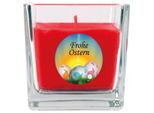 Candela Profumata Come Regalo Di Pasqua (Profumo Di Rosa), Design: Uova Di Pasqua - Candela Come Decorazione Pasquale - 190G. Cera Con Circa 50 Ore Di Combustione