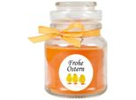 Candela Profumata Come Regalo Di Pasqua (Profumo Di Melone), Design: Pulcino - Candela Come Decorazione Pasquale - 120G. Cera Con Circa 30 Ore Di Combustione