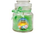Candela Profumata Come Regalo Di Pasqua (Fragranza Coconut Limes), Design: Uova Di Pasqua - Candela Come Decorazione Pasquale - 120G. Cera Con Circa 30 Ore Di Combustione
