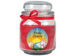 Candela Profumata Come Regalo Di Pasqua (Profumo Di Rosa), Design: Uova Di Pasqua - Candela Come Decorazione Pasquale - 300G. Cera Con Circa 70 Ore Di Combustione