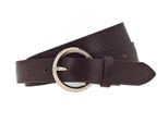 Vanzetti Pelle Cintura Cintura In Vita 25Mm Leather Belt W95 Dark Brown Marrone
