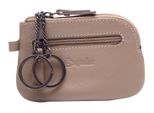 Esquire Pelle Caso Chiave Peru Key Case Taupe Beige