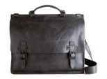 Harold's Pelle Borsa Da Ufficio Cartella Aberdeen Briefcase Black Nero