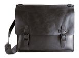 Harold's Pelle Borsa Da Ufficio Borsa A Tracolla Aberdeen Messengerbag Black Nero