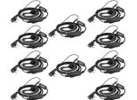 Retevis RE3120 Cuffia Ricetrasmittente, 2 Pin Tipo C Compatibile Con Retevis RT24 RT24V RT27 RT22 RT622 RT28 RT617 (10 Pcs)
