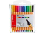 Stabilo 688/12-1 12 Stabilo Point 88 Mini Fineliner Farbsortiert 0,4 Mm