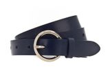 Vanzetti Pelle Cintura Cintura In Vita 25Mm Leather Belt W105 Marine Blu