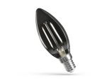 Spectrum Led Lampadina A Filamento A Forma Di Candela 2,5W = 16W E14 Vetro Fumé Chiaro 150Lm Bianco Neutro 4000K 270°