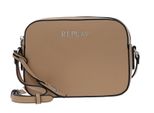 Replay Borsa A Tracolla Crossbody Bag With Zip Milk White Marrone