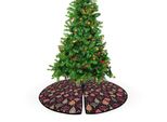 Abakuhaus Natale Albero Di Natale Gonna E Grembiule Palline E Decorazioni, Decorazioni Natalizie 135 Cm In Tessuto Decorazioni Per L'albero Di Natale, Multicolore