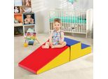 Costway 2 Pezzi Di Blocchi Da Costruzione Morbidi Per Scatenarsi E Arrampicarsi Blocchi Da Costruzione Grandi Blocchi Da Costruzione Giganti Per Bambini E Neonati Rosso+Blu