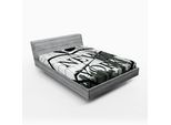 Abakuhaus Nyc Lenzuolo Con Angoli, Panorama Urbano Nyc Big Apple I Love New York City Manhattan Brooklyn Moderno, 90 X 190 Cm, Grigio Grigio Scuro Nero