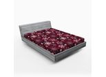 Abakuhaus Lenzuolo Con Angoli Snowflake, Motivo Natalizio Colorato Con Fiocchi Di Neve E Stelle Decorative, 140 X 200 Cm, Multicolore