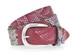 Vanzetti Pelle Cintura 30Mm Leather Belt W75 Red - Varied Marrone Multicolore