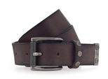 Vanzetti Pelle Cintura 35Mm Leather Belt W85 Dark Brown Marrone