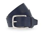 Vanzetti Pelle Cintura 35Mm Full Leather Belt W85 Marine Blu