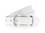 Vanzetti Pelle Cintura 20Mm Patent Leather Belt W80 White Bianco