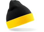 Risultato Genuine Recycled RC930X | Recycled Black Compass Beanie - Farbe: Nero/Giallo - Taglia: Taglia Unica