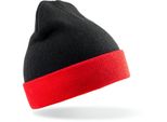 Risultato Genuine Recycled RC930X | Recycled Black Compass Beanie - Farbe: Nero/Rosso - GrößE: Taglia Unica