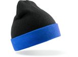 Result Genuine Recycled RC930X | Recycled Black Compass Beanie - Colore: Nero/Royal - Taglia: Unica