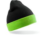 Risultato Genuine Recycled RC930X | Recycled Black Compass Beanie - Farbe: Nero/Lime - GrößE: Taglia Unica