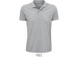 Sols 03566 | Polo Da Uomo, Planet Men Polo, 100% Cotonelogico - Colore: Grigio Melange - Taglia: M