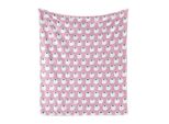 Abakuhaus Coperta Morbida In Flanella E Pile Con Caricatura, Semplice Illustrazione Caricaturale Di Tovaglioli Di Carta In Motivo Ripetitivo, Stampa Artistica, 175 X 230 Cm, Rosa Confetto E Bianco
