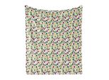 Abakuhaus Coperta In Morbido Pile Di Flanella Con Motivo Vegetale, Con Disegno Di Cetriolo, Carota, Patata, Cavolo Rapa E Ravanello, Alimentazione Sana, 175 X 230 Cm, Multicolore