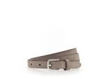 Vanzetti Pelle Cintura Cintura In Vita Slim Velours Belt W85 Taupe Grigio Talpa