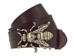 Vanzetti Pelle Cintura 40Mm Leather Belt W100 Dark Brown Marrone Scuro