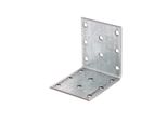 Alberts 847128 Staffa In Lamiera Forata, Zincata Sendzimir, 60 X 60 X 50 Mm, Set Da 50