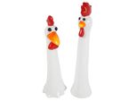 Set Di 2 Galline Pazze Da Giardino Di Circa 39 Cm - Decorazione Da Giardino