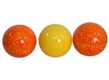 Set Di 3 Palline Da Giardino (1 Arancione, 2 Gialle) Di Circa 10 Cm - Decorazione